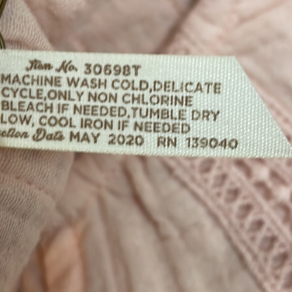 Matilda Jane Call Me Cute Peasant Top Peach Pink Cotton Size Small - Picture 4 of 11